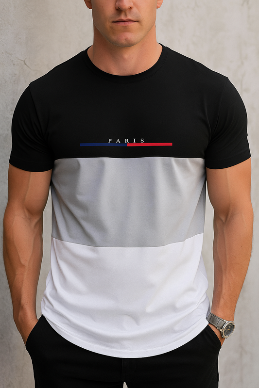 BLOCK PATTERNS T-SHIRT