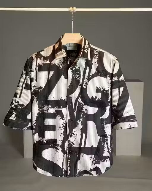 Luxury Print Comfort Fit Luxe Shirt for Men